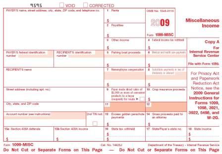 1099-Misc Form
