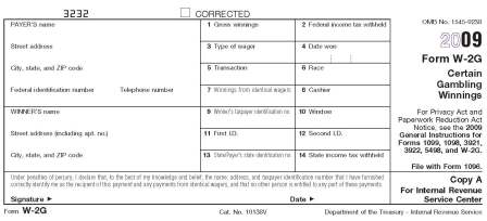 W-2G Form